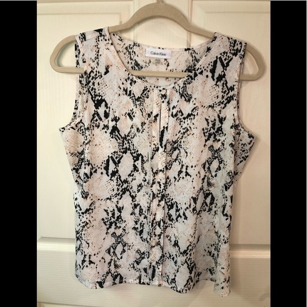 Calvin Klein sleeveless blouse